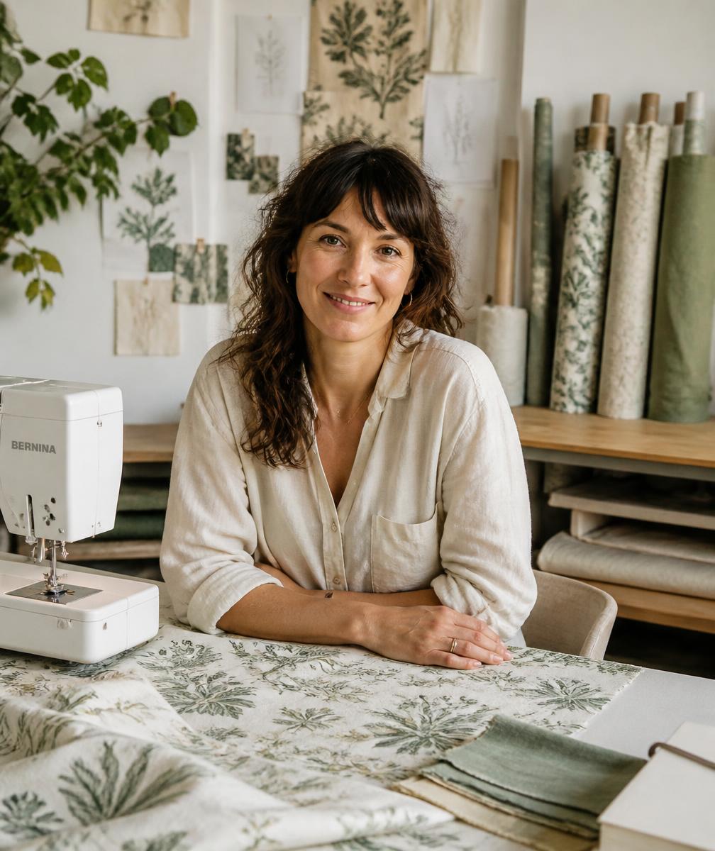 Sabine Jäger, Inhaberin und Designerin, in ihrem Atelier in Kusterdingen